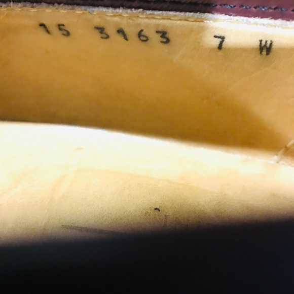 Johnston Murphy Cellini Italy Burgundy Shoes 7W - Picture 8 of 8